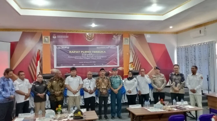 Pleno Pemutakhiran Data Triwulan III, KPU Raja Ampat Tetapkan 48.886 Pemilih