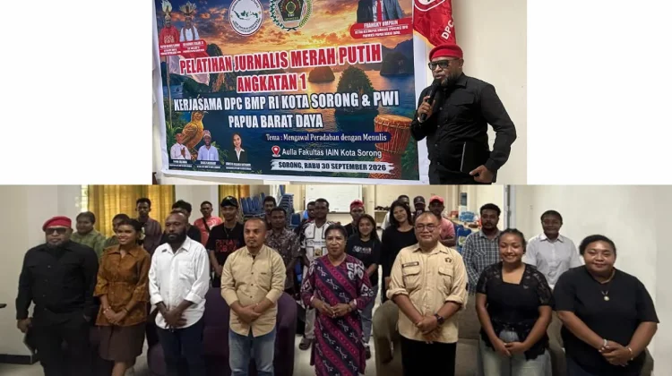 Ketua Poksus DPRP PBD Franky Umpain Buka Pelatihan Jurnalis Merah Putih Angkatan I