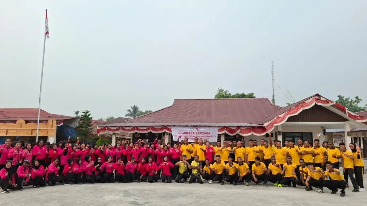 Polres Sorong Selatan Gelar Olahraga Bersama Sambut HKGB ke-74