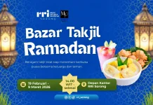 RRI Sorong Bersama Mace Peduli Gelar Bazar Takjil Ramadan
