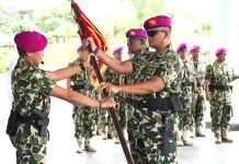 Danyonif 12 dan 13 Marinir Pasmar 3 Resmi Dikukuhkan