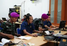 Prajurit Pasmar 3 Tertib Laporkan SPT Tahunan di KPP Pratama Sorong