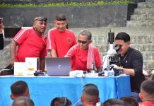 Perwira Pasmar 3 Ikuti Sosialisasi Terapi Laser dan Screening Kesehatan