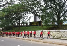 Hari ke-14 Puasa, Prajurit Denmako Pasmar 3 Tak Surut Tempuh Lintas Alam