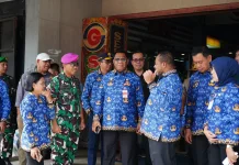 Asops Danpasmar 3 Ikuti Pemantauan Harga dan Stok Sembako jelang Idul Fitri