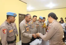 Tes Urine Mendadak,  PJU dan Perwira Polres Raja Ampat Dipastikan Bebas Narkoba