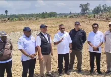 Wabup Sorong Selatan Bersama Tim Tinjau Lokasi Cetak Sawah