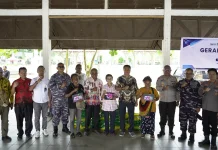 Perkuat Ketahanan Pangan, Paban Bintahwil Pasmar 3 Ikuti GPM di Aimas