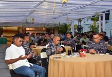 Danpasmar 3 Hadiri Bukber dan Tasyakuran HUT ke-65 Denipam Marinir