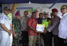 Danpasmar 3 Dampingi Gubernur PBD Pastikan Posko Siaga Lebaran