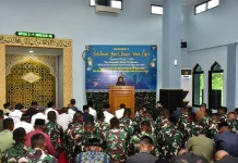 Pasmar 3 Gelar Sholat Idul Fitri 1447 H dengan Khidmat