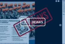 [HOAKS] Status Siaga 1 TNI, Warga Diminta Stok Bahan Pangan dan Gas