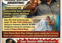 Turis Argentina Jadi Korban Jambret di Sorong, Senator Papua Barat Daya Murka