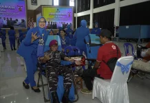 Danpasmar 3 Turut Andil dalam Donor Darah Serentak 2026