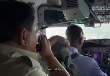 Pesawat Prabowo Dikawal Enam Jet Tempur, Momen HUT ke-80 TNI AU