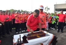 Puncak HUT Pasmar 3 :  8 Tahun Bersama Rakyat, Menjaga Papua