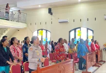 Peringati HUT GPI ke-41, Jajaran Polda PBD Hadiri Ibadah Syukur