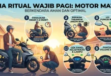 Lima Hal Wajib Pengendara Motor Matic Ketahui sebelum Beraktivitas di Pagi Hari