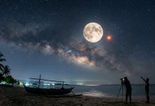 Fenomena Konjungsi Bulan dan Antares