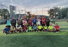 Sambut Piala Dunia, Kominfo Kota Sorong dan Jurnalis Tanding Mini Soccer