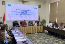 BPJS TK Sorong Dorong Perlindungan Pekerja Rentan Menggunakan Dana Kampung