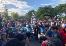 Memperingati Tahun Baru Islam, Personel Polda PBD Ikut Jalan Santai