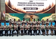 Pelantikan Mabicab dan Kwarcab Pramuka Kota Sorong Masa Bakti 2026 - 2031