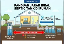 Jangan Sembarangan, Ini Jarak Ideal Bangun Septic Tank di Rumah