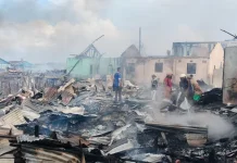 Ratusan Rumah Warga di Klademak II Pantai Hangus Terbakar Dilahap Si Jago Merah