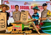 Polsek Klamono Serahkan Bantuan Alsintan kepada Kelompok Tani Makmur