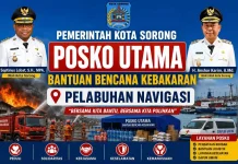Pemkot Sorong Buka Posko Utama Bantu Korban Kebakaran