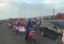 Aliansi Masyarakat PBD Cinta Damai Melaksanakan Konvoi Merah Putih