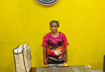 Seorang Wanita Diamankan Satresnarkoba Polresta, Terbukti Bawa 597 gram Ganja