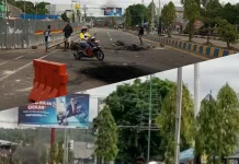 Urung Ditemui Gubernur Elisa Kambu, Massa Mama Papua Duduki Jalan Protokol