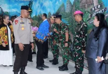 Koarmada III Turut Hadir Penyambutan Kapolda PBD