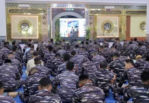 Tingkatkan Keimanan dan Ketakwaan, Koarmada III Ikuti Kauseri Agama Melalui Vicon