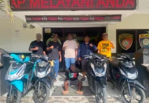 Tim Opsnal Elang Polsek Sorbar Berhasil Amankan Pelaku Curanmor dan  BB 5 Unit Motor
