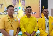 Sah! David Hehanussa Terpilih Nahkodai Ketua Golkar Kota Sorong ‘Termuda’