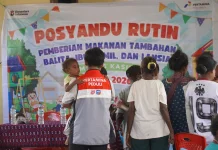 Dukung Pencegahan Stunting, Kilang Kasim Gelar Posyandu Terpadu