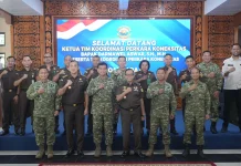 Pangkoarmada III Terima Courtesy Call Dir Eksekusi Jampidmil Kejaksaan Agung RI
