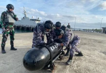 Satran Koarmada III Gelar Latihan Tim Deck Party Penyebaran Ranjau