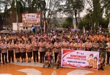 Lepas Kontingen Pramuka ke Jamnas XII, Gubernur Elisa: Bawa Nama Baik Daerah