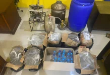 Satresnarkoba Polresta Sorong Kota Ungkap Tempat Produksi Miras Lokal