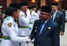 Wali Kota Kota Sorong Kukuhkan Paskibraka untuk HUT Ke-81 RI Tahun 2026