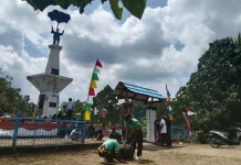 Barisan Merah Putih Sorong Selatan Gelar Bhakti Sosial Pembersihan Tugu Trikora