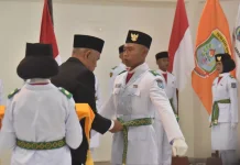 Pengukuhan Paskibraka Kabupaten Sorong Tahun 2026