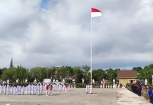 Upacara Pengibaran Bendera HUT Ke-81 RI di Kota Sorong