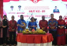 Pangkoarmada III Hadiri Resepsi Kenegaraan Peringatan HUT Ke-81 RI