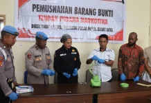 Ditresnarkoba Polda Papua Barat Daya Musnahkan 3,36 Gram Sabu
