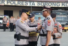 AKBP Gleen Rooi Molle, Resmi Dilantik sebagai Wakapolresta Sorong Kota